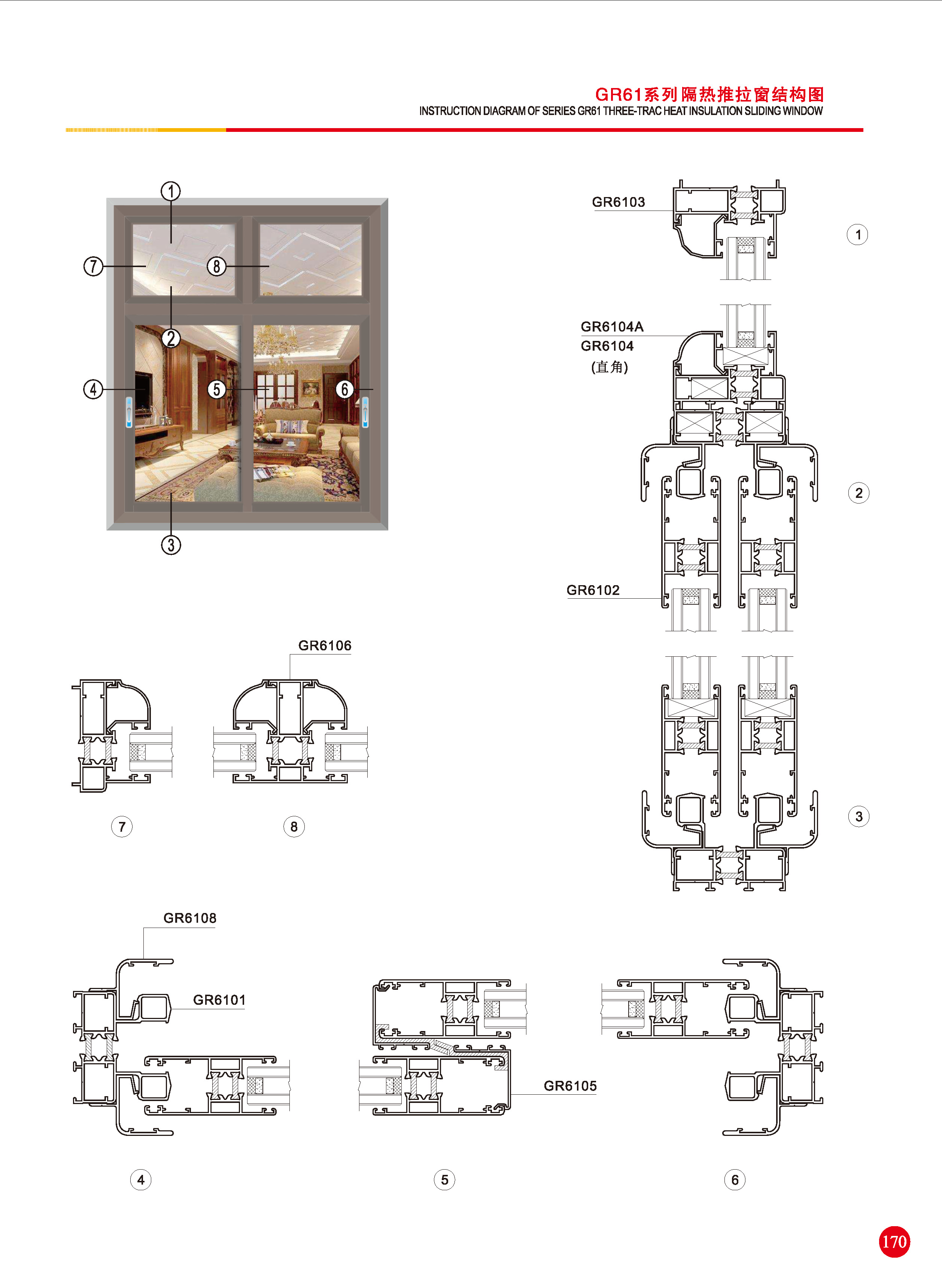 GR61系列隔热推拉窗