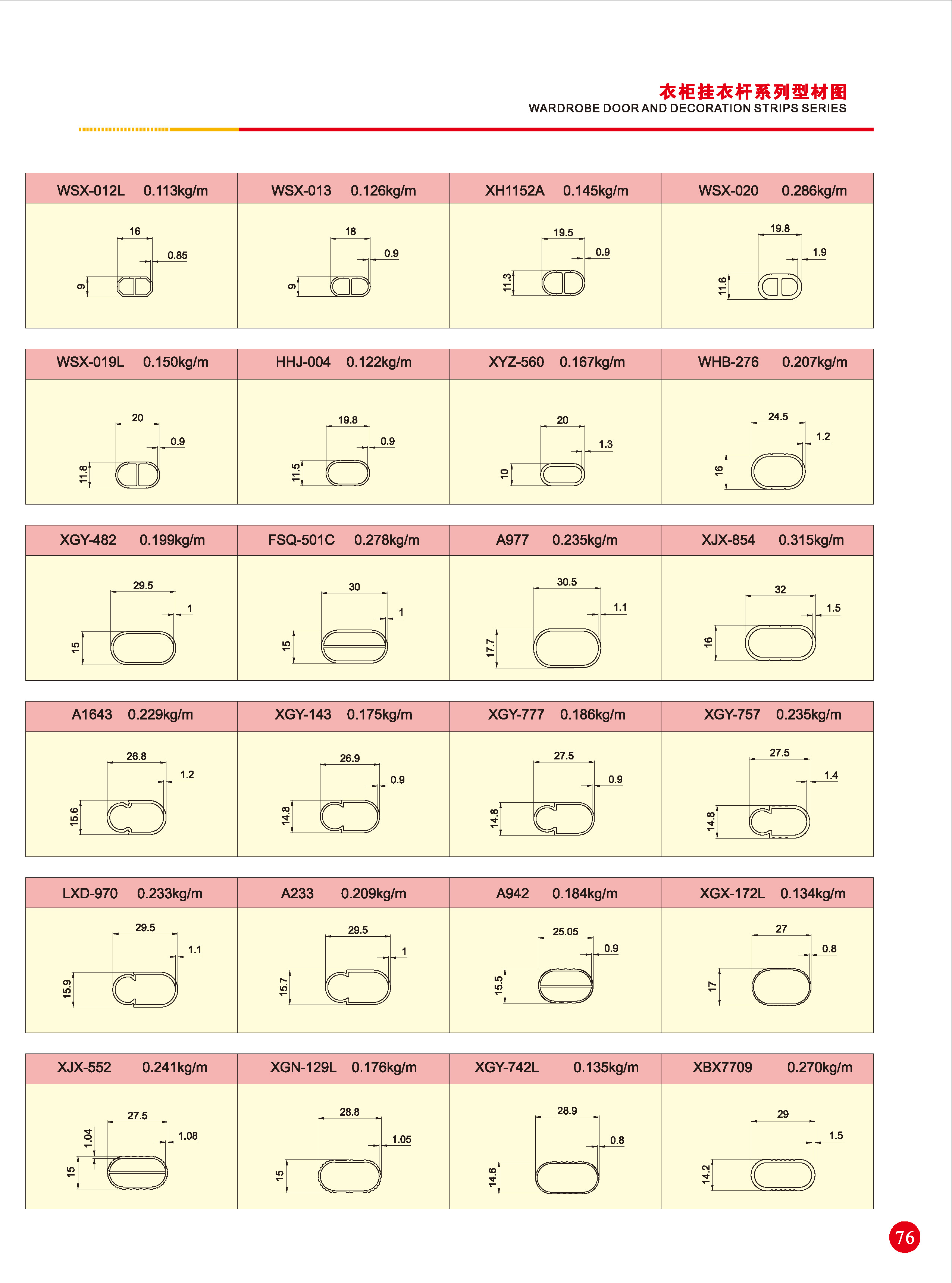 衣柜挂衣杆系列